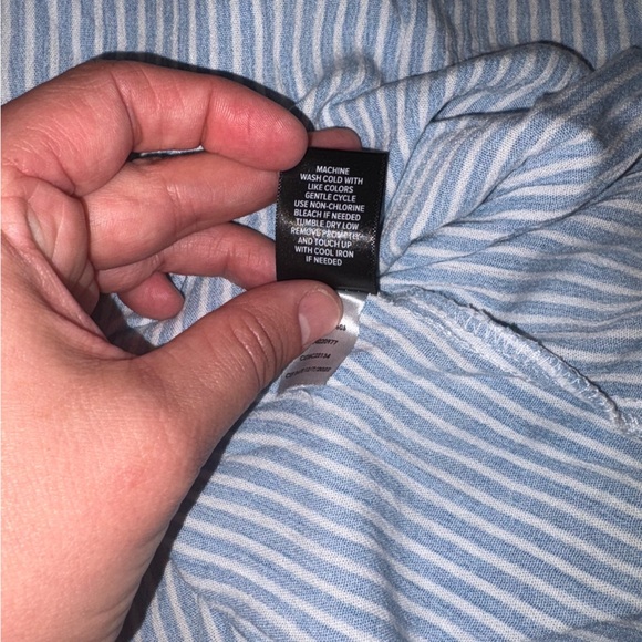 Torrid Striped Puff Sleeve Peasant Top - Picture 6 of 6